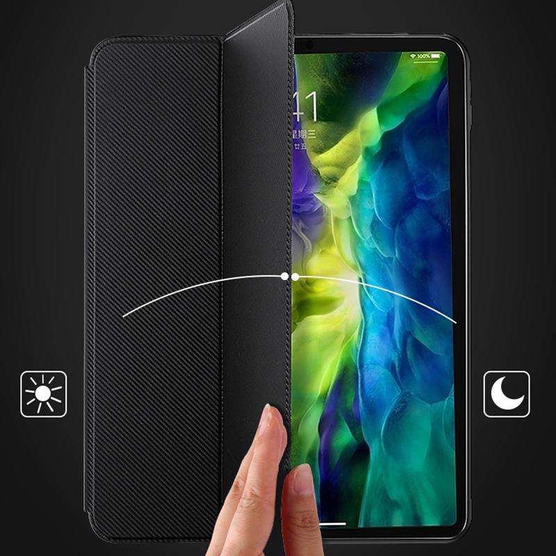 X-LEVEL For iPad Air (2020)/(2022) Case PU Leather+TPU Tablet Cover with Tri-Fold Stand