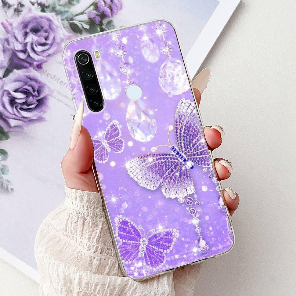 6,3" Silikonowe Etui Dla Xiaomi Redmi Note 8 Miękkie TPU Z Uroczy Wzorem Pokrowiec Etui Dla Redmi Note 8 Note8 Ochronna Obudowa Zderzak