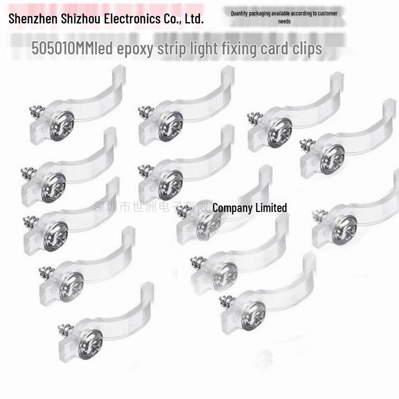 10MM LED Epoxy Strip Light Clips for 5050 RGB Flexible/Rigid Strips