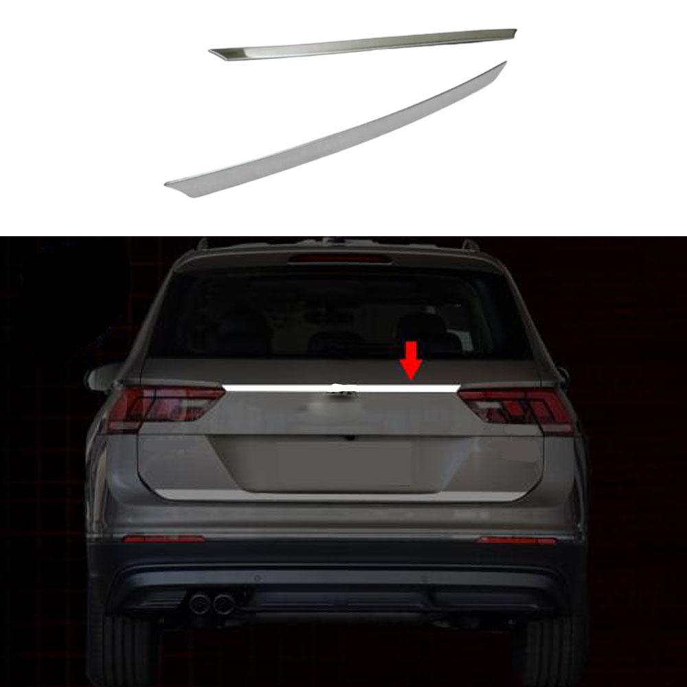 Для Volkswagen VW Tiguan L 2024 Нержавеющая сталь Задняя крышка багажника Накладки Декоративные автомобильные аксессуары 1 шт. 2PCS