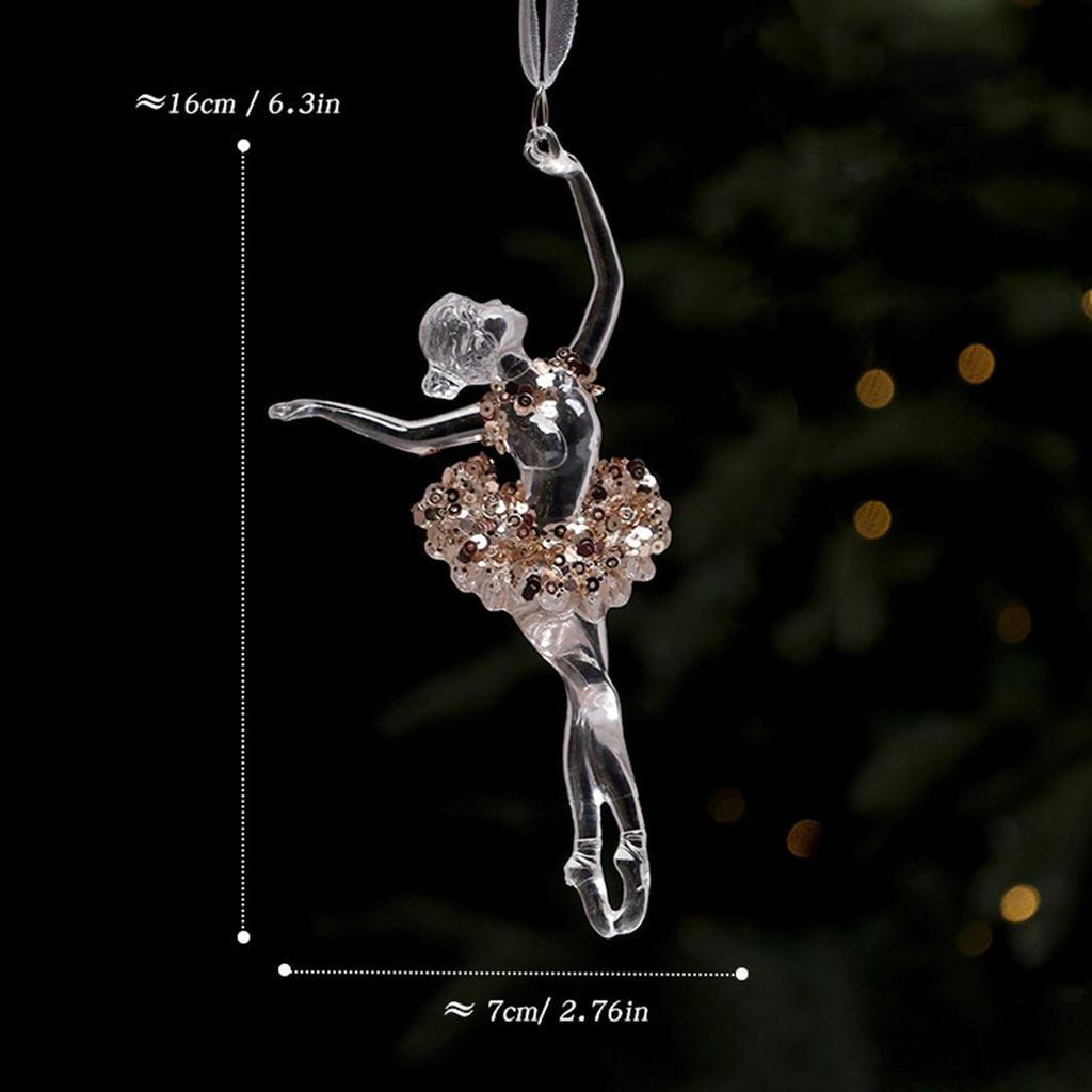 Ballerina Christmas Ornament, Decoration, Creative Acrylic Decoration for Birthday