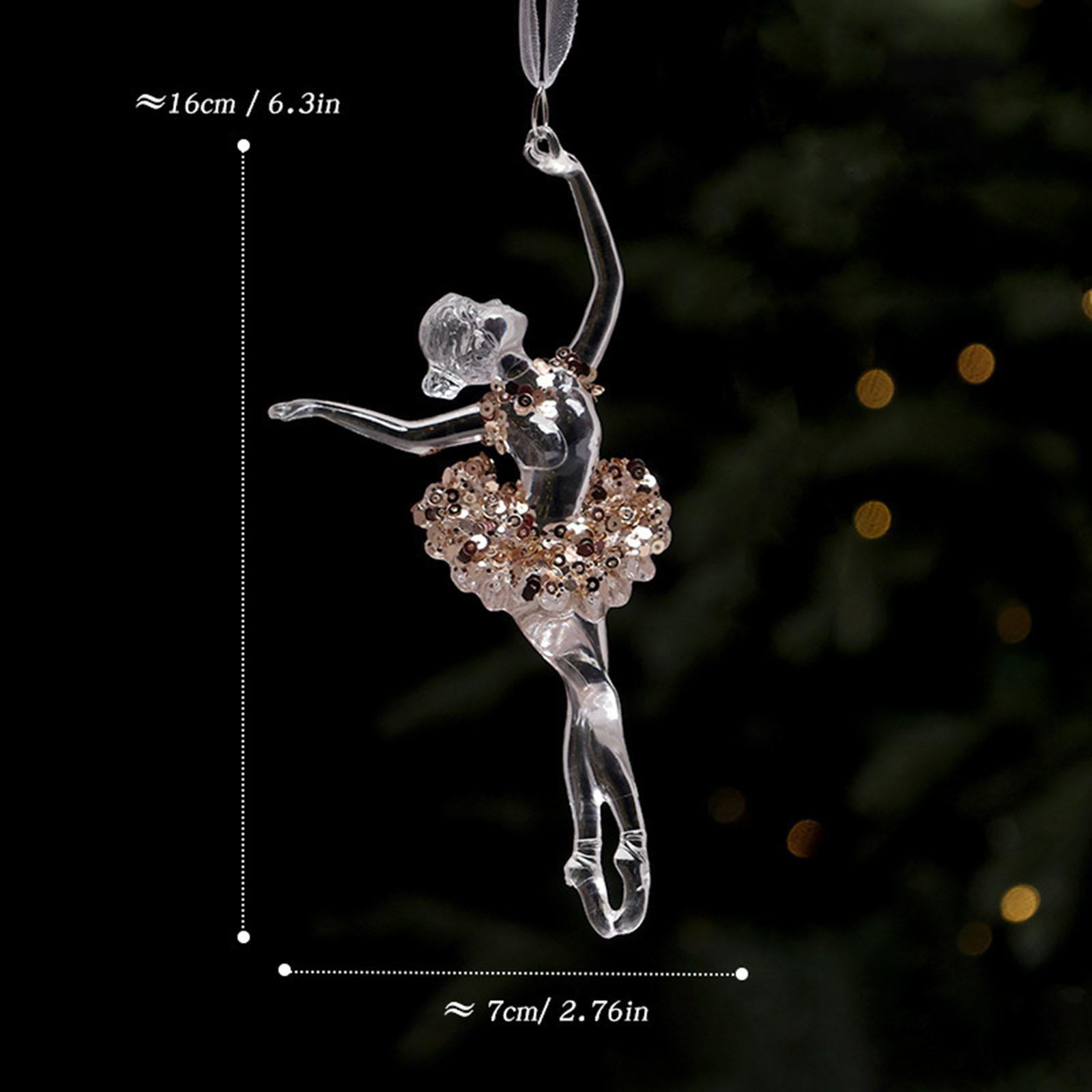 

Ballerina Christmas Ornament, Decoration, Creative Acrylic Decoration for Birthday Style B