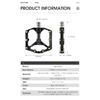 WEST BIKING 3 High-Speed Bearing Pedals Carbon Fiber Spindle Tube Aluminum Alloy Platform Pedals MTB Anti-Skid Lightweight Parts