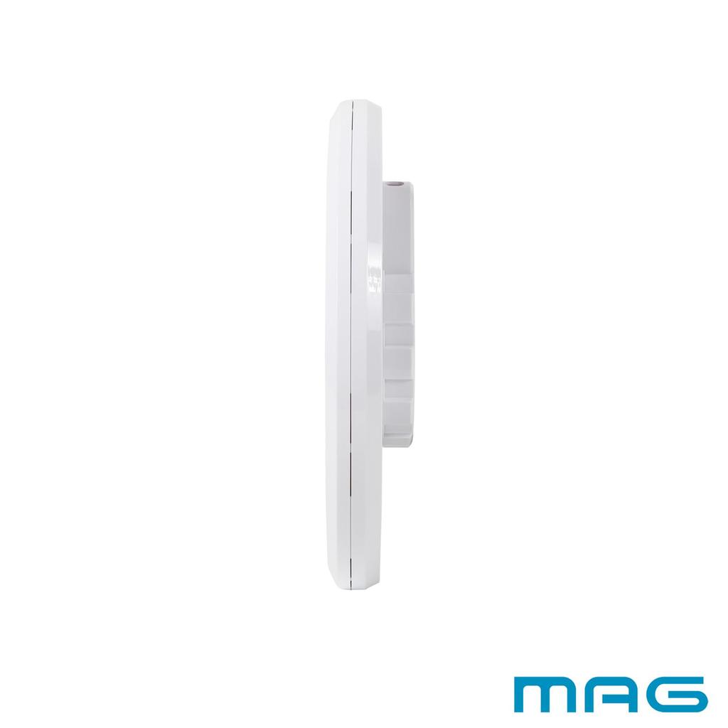 MAG Wall Clock, Radio-Controlled, Analog, Waterproof, Dustproof, IP67 Resistant, Suitable for Kitchens, Factories, Bathrooms, Garages, and Other