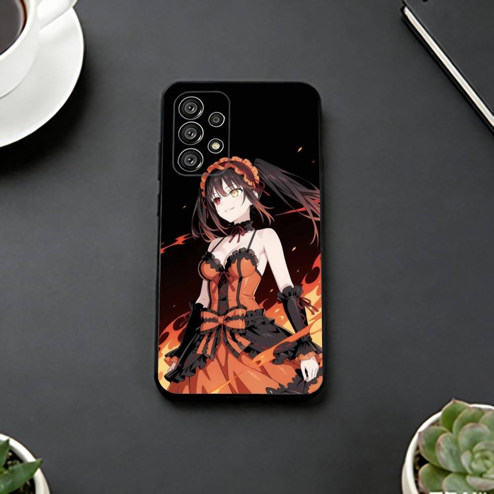 

Date L-Live Tokisaki Kurumi Phone Case For Samsung S25,S24,S21,S22,S23,S30,Ultra,S20,Plus,Fe,Lite,Note,10,Black Cover Samsung S25