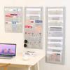 M-Document Hanging Storage Bag Oxford Cloth Storage Pocket Chart Hanging File Folding Holder Cascading Fabric Organizer