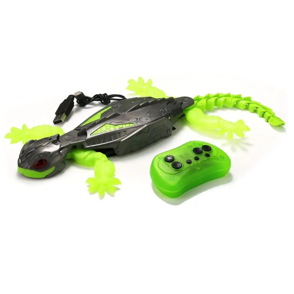 Gecko RC Giocattolo da Arrampicata su Muro Lucertola Elettrica Radiocomandata Auto da Arrampicata su Muro Gecko Animale Auto Giocattoli di Halloween per Bambini