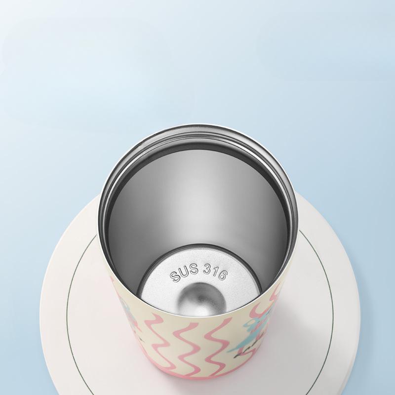 Smart Temperature Display Children's Double Drink Cup Thermos Cup Stainless Steel High Appearance Level Large Capacity Women's Cup Coffee Cup