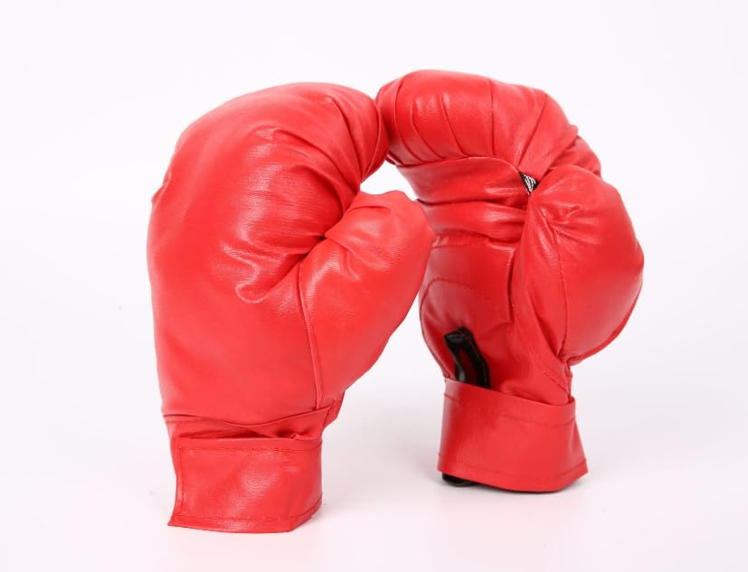 Boxing Gloves for Adults Men's Women's Boxercise Training Boxercise Stress Relief Boxing-oto (Red)