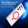 Fashion Clear Strong Magnetic MagSafe Phone Case for Samsung Galaxy S24 Ultra S24 Plus Color Bezel Protection Shockproof  Cover