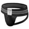 Men's Breathable Backless Thong with Wide Waistband and Large Pouch – European & American Sports Style