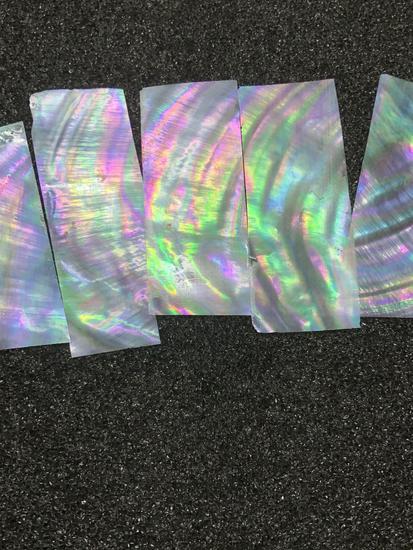 Natural Freshwater White Mother-of-Pearl Inlay Stickers - Shell Alternative Cue Light Pieces