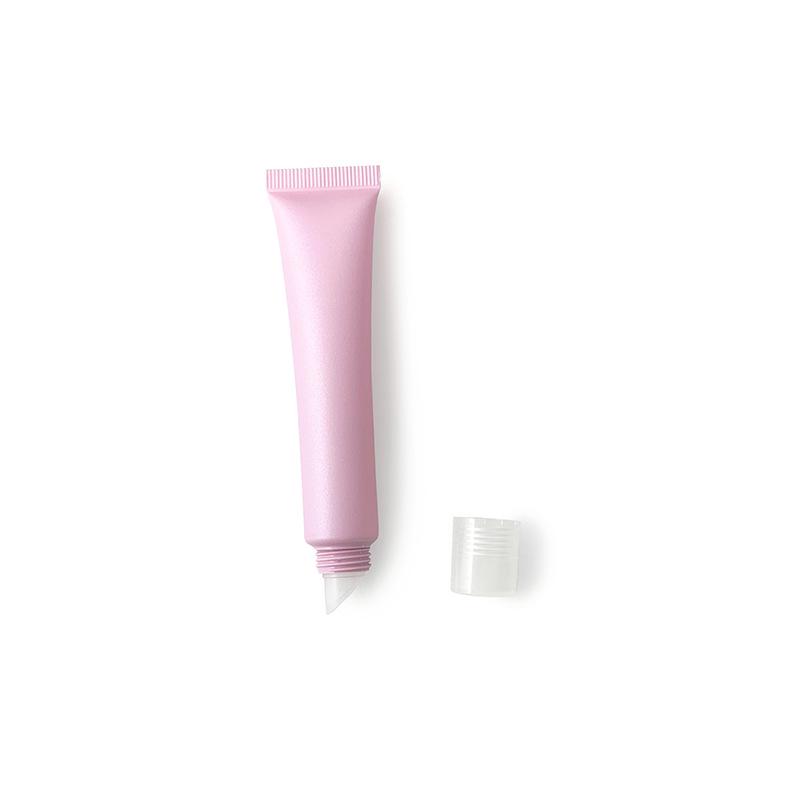 

[Available] 20g Pink Frosted Matte Cosmetic Tube with Zinc Alloy Ceramic Head Vacuum Pump for Lipstick