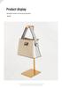Stainless Steel Floor Standing Handbag Display Rack for Men’s & Women’s Bags
