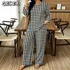 Women's Fashion Casual Long Sleeve V Neck Pants Suits