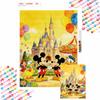 Diamond Painting Mickey Mouse and Friends Castle Amusement Park Handmade Diy Mosaic Art Painting Kit Home Decoration