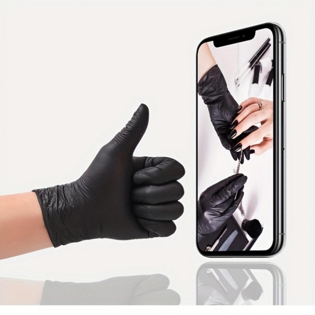 Nylonhandskar, Engångshandskar, Vattentäta, Städhandskar, Latexfria, Lämpliga för Inomhus- och Utomhusbruk, Diskning, Hemstädning, Handhållen Användning