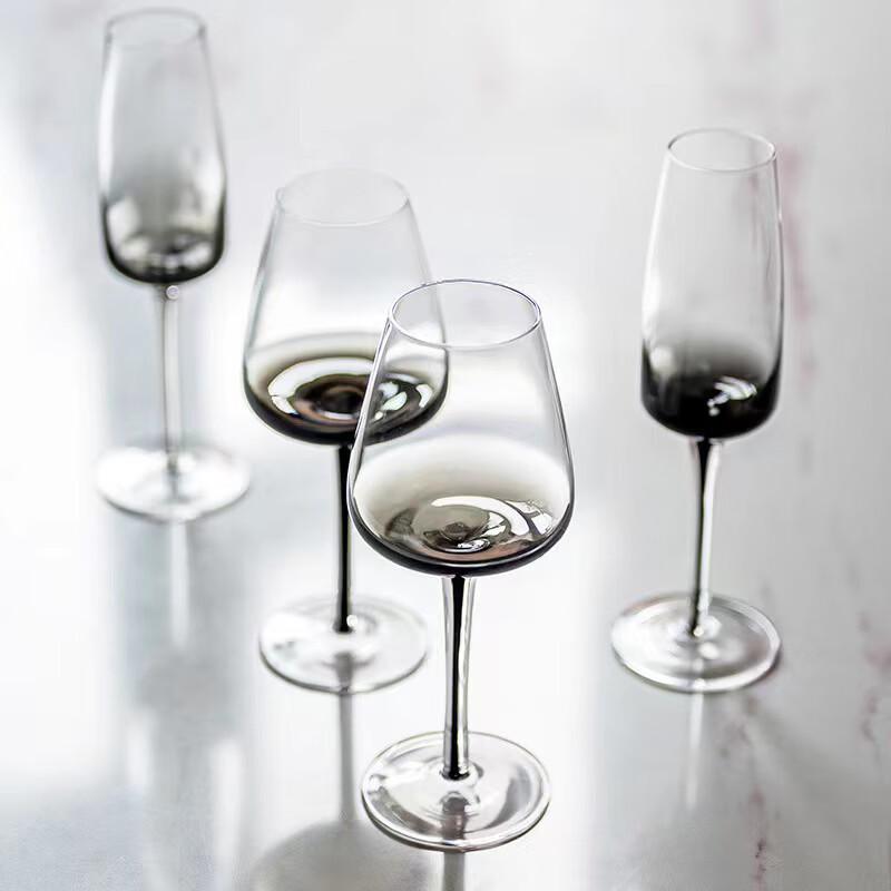 Shangqi Luxus Graues Weinglas-Set (2er-Pack)