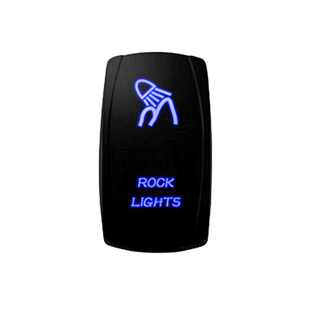 5-pin LED Boat Push Rocker Switch Panel for Truck Boat Car Toggle Switch Panel Lighter Socket Circuit Breaker Momentary Button