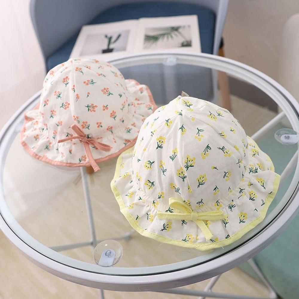 Drawstring Visors Baby Hat Lovely Bow Children Hat Cute Infant Hat  Girl