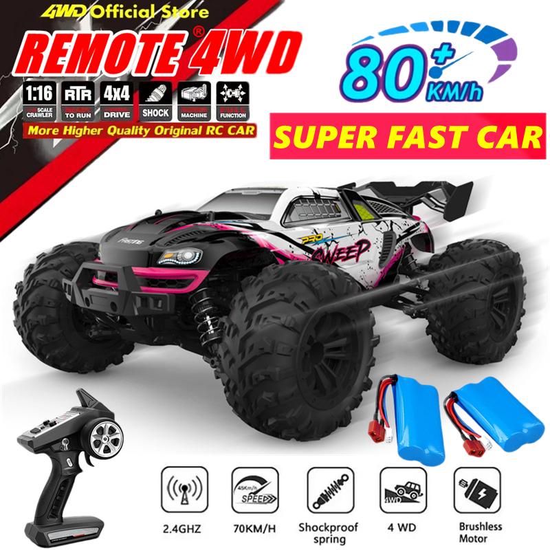 Remote Control Rc Car 50 Or Super Brushless 80km/h Fast Rtr High Speed All Terrain Off Road Radio 4x4 Truck For Adults Kids