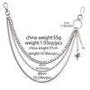Punk Multilayer Metal Star Pendant Pant Belts Chain Hip Hop Waist Keychains Jeans Chains Women Trendy Jewelry Accessories Gifts