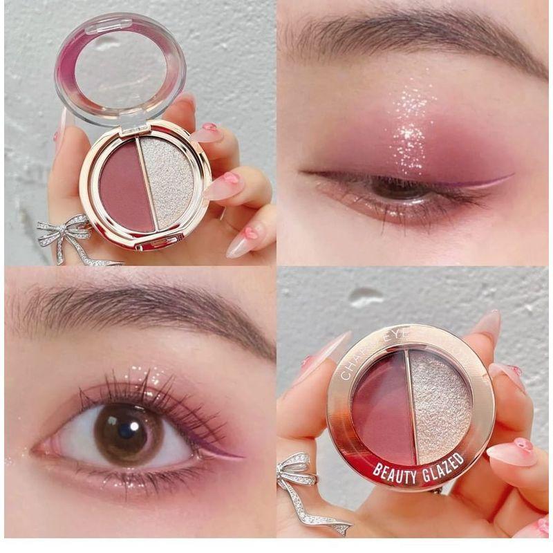 BEAUTY GLAZED - Matt & Pärlemor Dubbel Effekt Charm Ögonskugga - 10 Nyanser