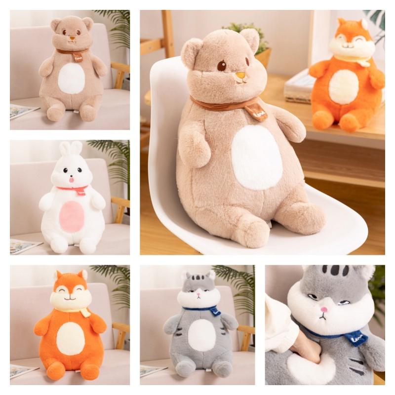 Cute Forest Friends Plush Toy Vivian Bear Leo Fox O Bubble Rabbit And Winky Cat 40cm Height