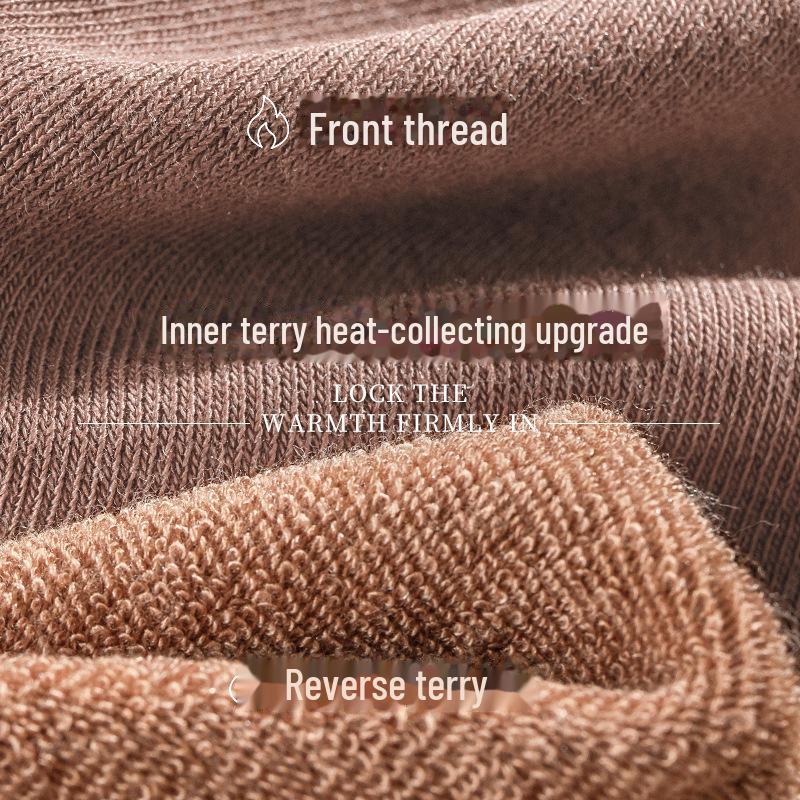 Women's Thermal Underwear Set: Thick Velvet, Seamless, Round Neck for Autumn and Winter