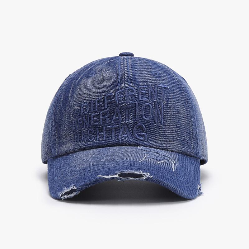 Spring Summer Womens Embroidered Cotton Baseball Cap With Sun Protection For Outdoor Activities