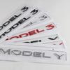 1Pcs Car ABS Letters Logo Sticker Decal Rear Trunk Decoration For Tesla Model 3 Model Y Replacement Badge Auto Accessories