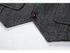 2024 Spring Retro European Men's Casual Lapel Chain Vest
