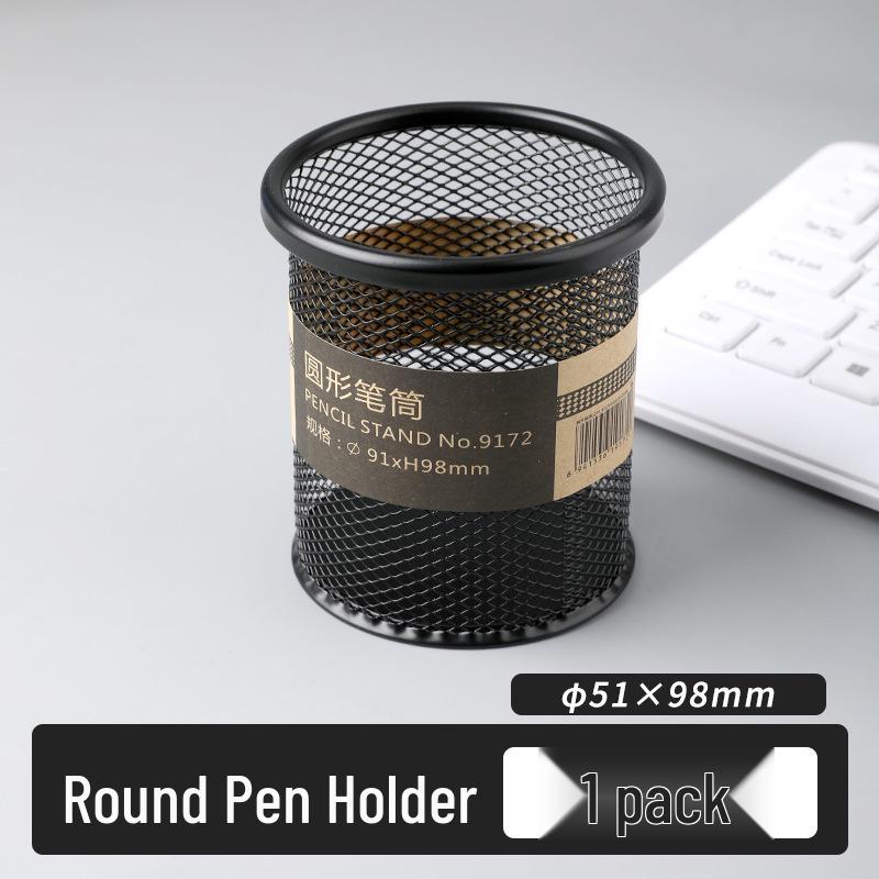 Creative Pen Holder Box: Elegant, Large-Capacity Desktop Organizer with a High-End Feel