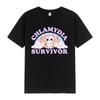 Chlamydia Survivor T Shirt Funny Cat Meme 100% Cotton T-shirt Man Woman Loose Casual O-Neck Unisex Simple T-shirts Oversized Top