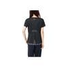 Adidas Comfortable Soft Round Neck Short Sleeve T-Shirt Women Tops Black FM5298