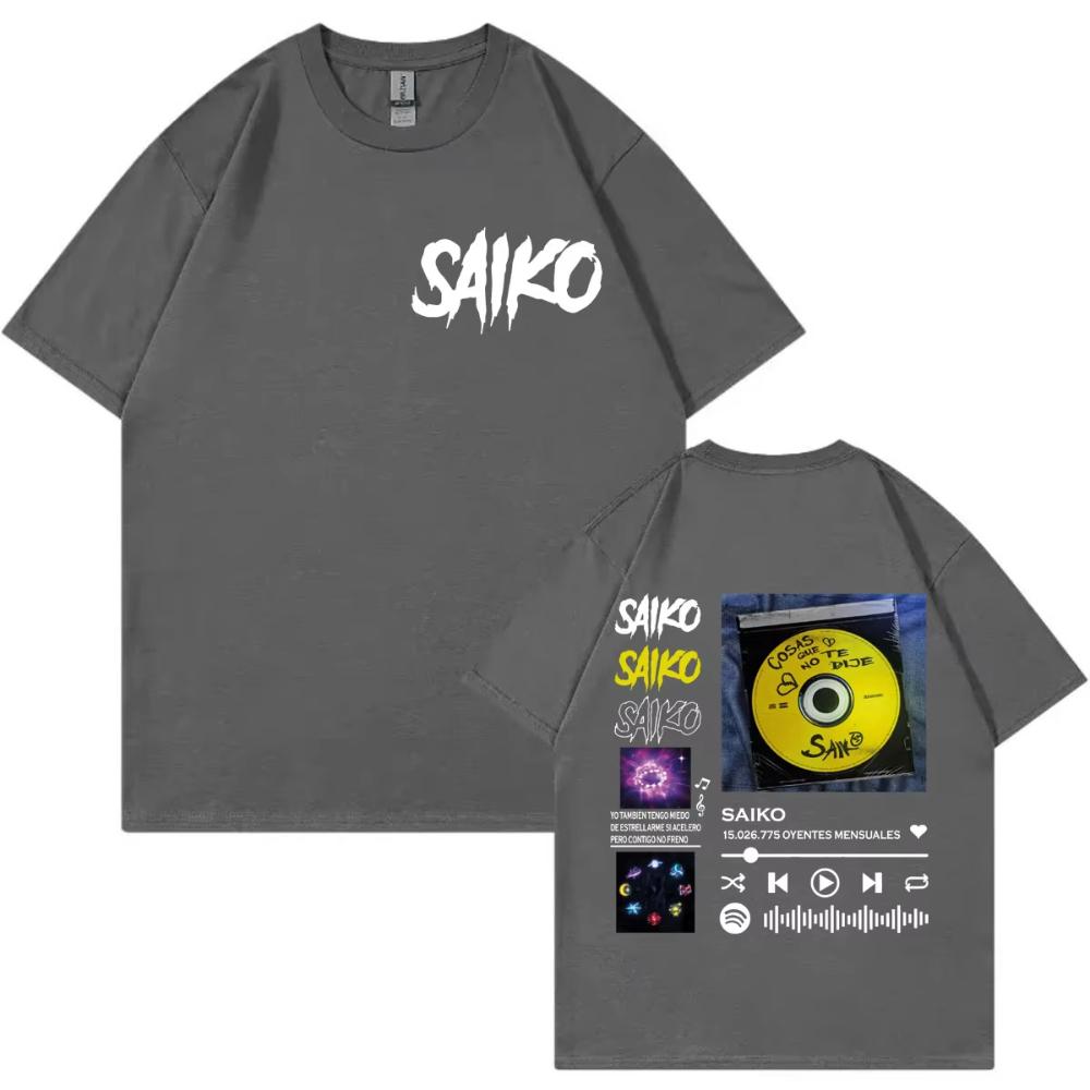 Rapper SAIKO Album Merch T Shirts Fashion Hip Hop Oversized Short Sleeve T-shirt Men Women Cotton Clothing T-shirts