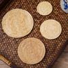 Loofah Teapot Coasters Purple Clay Teapot Coasters Tea Ceremony Tea Sets Tea Holding and Heat Insulation Pads
