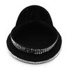 Mit Juwelen besetzte Kapitänsmütze Kristalle Matrosenhut für Disco House Cocktailpartys Urlaub Funkelnde Kristalle für Braut
