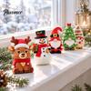 Mini Christmas Figurines 50Pcs Figurines, Santa Snowman Elf Gnome Ornaments, Gingerbread Man Deer Emotional Gift Bag Fillers for Holidays Support