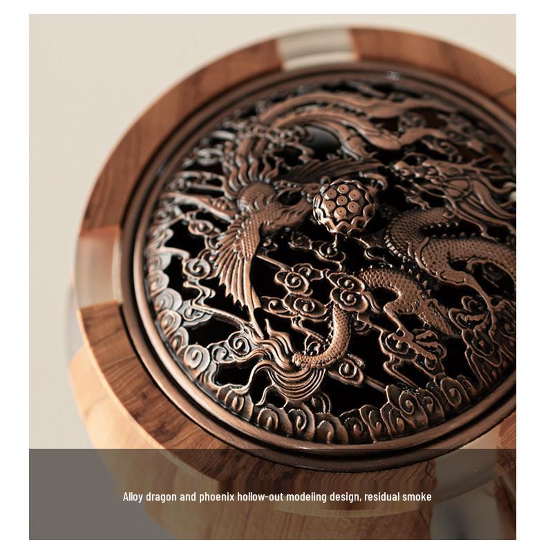 Solid Wood Zen Incense Burner Base for Tea Ceremony - Creative Chinese Agarwood & Sandalwood Accessories