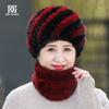 Mink Hat Winter Mink Hair, Mink Hat for Warm Grandma, Middle Aged and Old Lady, Mother's Hat