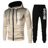 Cross2025 Men's Trendy Zip-Up Hoodie Sportswear Set - Autumn/Winter Collection