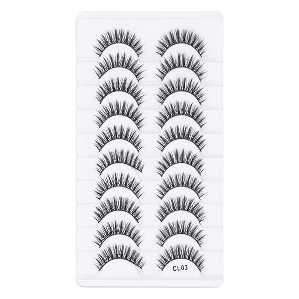 Handmade 3D Faux Mink Lash Full Strip Fake Eyelash False Eyelashes  Eye Lash Extension