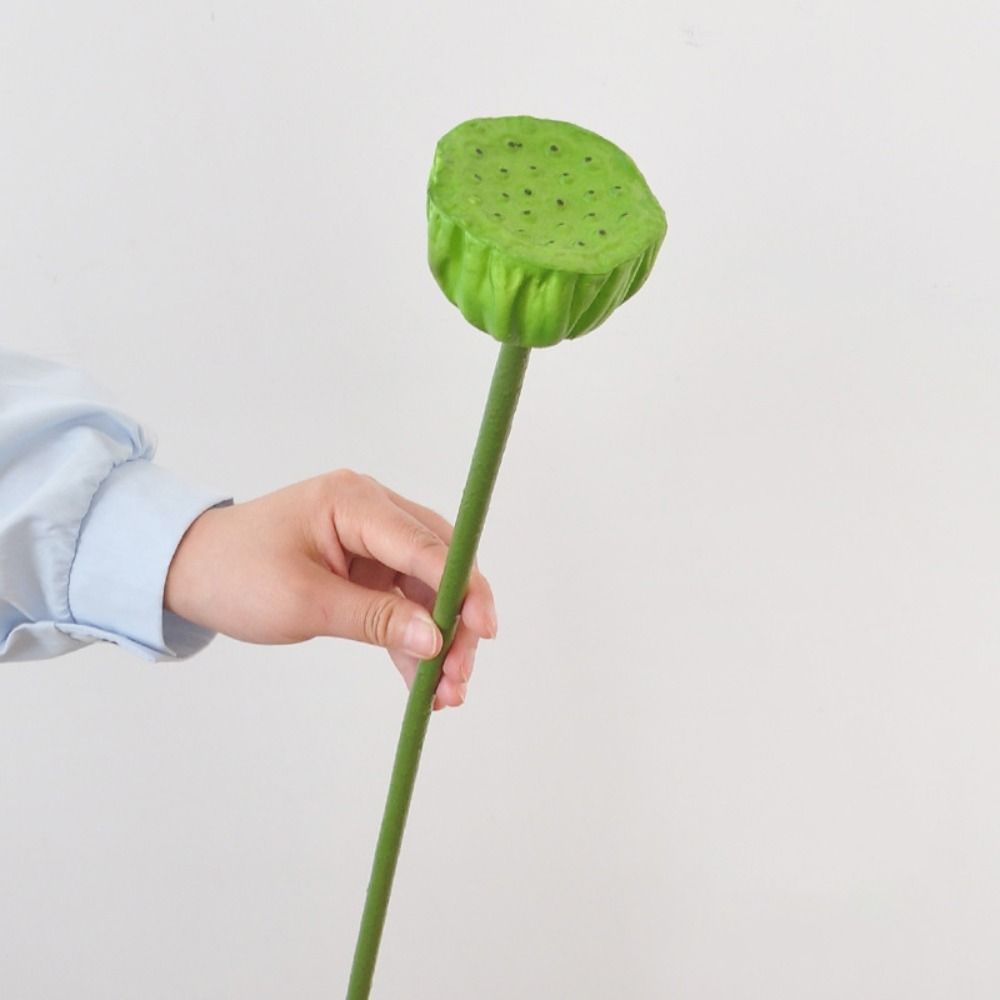 Long Stem Simulated Lotus EVA Decorative Fake Flower Fake Lotus Seedpod  Garden Supplies