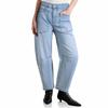 Womens Baggy Barrel Jeans High Waisted Wide Leg Boyfriend Denim  Pants