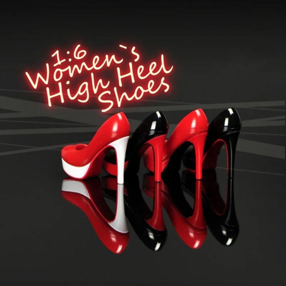 Puppe im Maßstab 1/6 Stiletto Schuhe Damen Frauen Puppenschuhe Mode 1/6 High Heel Schuhe Humanoide Puppen