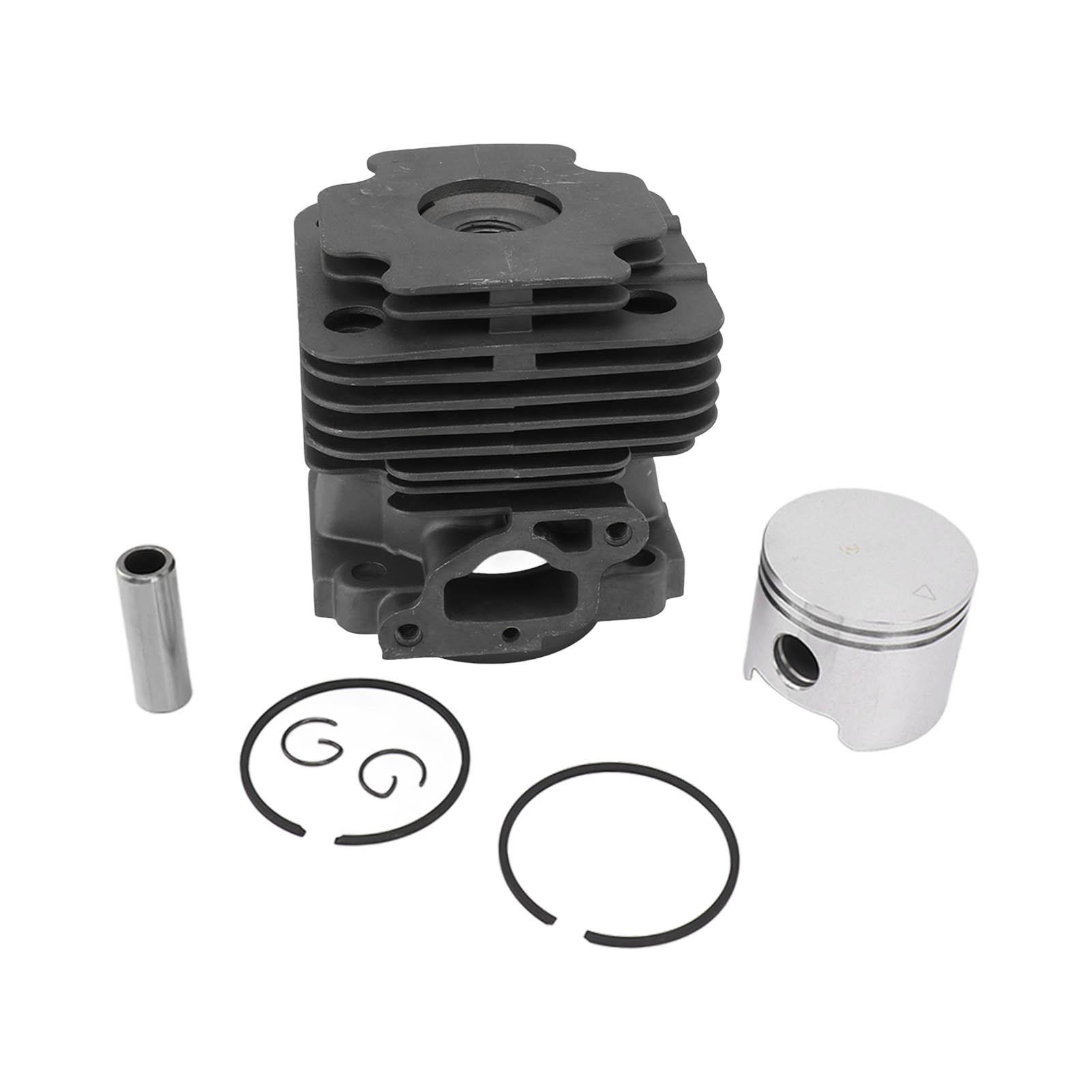 

45mm Cylinder Piston Kits 45mm Piston Cylinder Set 45mm Cylinder Piston Assembly Aluminum Alloy Easy to Install with High Hardness for EFCO 753 753T 8