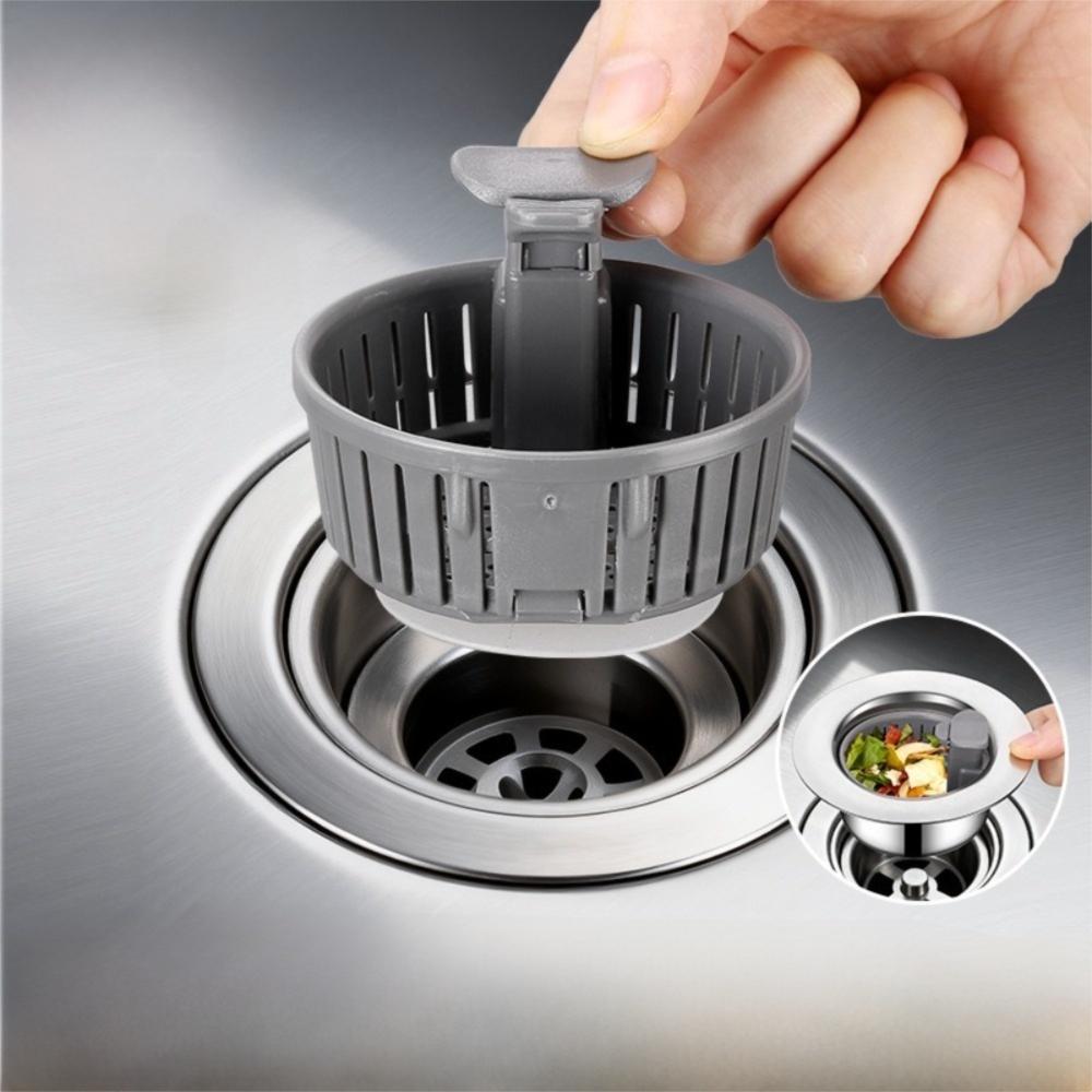 Stainless Steel Sink Drain Strainer Anti-blocking Waste Catcher  Kitchen Bathroom Accessories