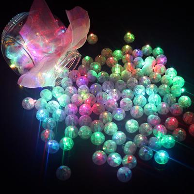 100 Pcs/lot Round Colorful Led Lights Flash Luminous Lamps Tumbler Light for Balloon Lantern Christmas Wedding Party