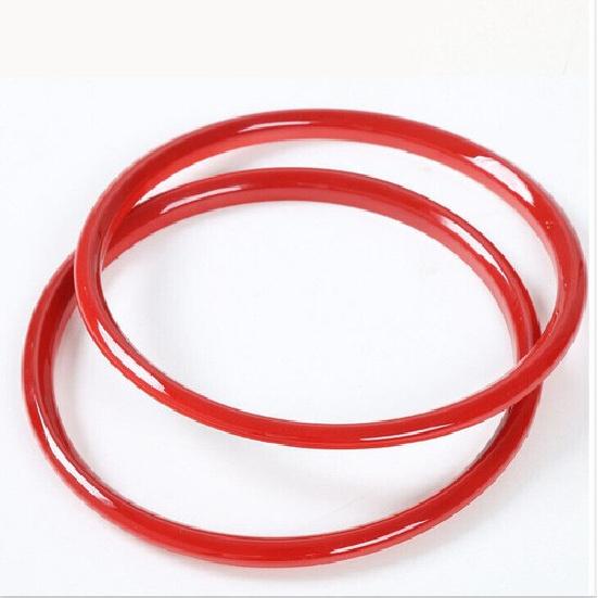 1 pair Red Interior Dashboard Ring Cover Trim Decor For Ford Mustang 2015-